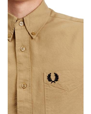 FRED PERRY OXFORD SHIRT M5516 BROWN MARRóN