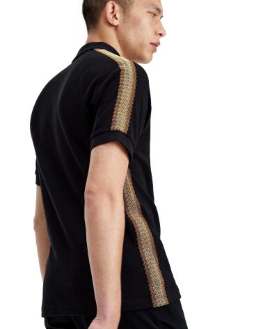 Início-FRED-PERRY-POLO-CON-CINTA-DEPORTIVA-HOMBRE-M7728-NEGRO
