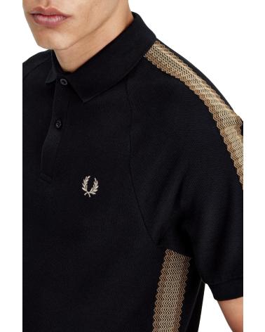 Início-FRED-PERRY-POLO-CON-CINTA-DEPORTIVA-HOMBRE-M7728-NEGRO