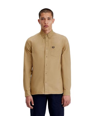 CAMISA OXFORD FRED PERRY M5516 BEGE BEIGE