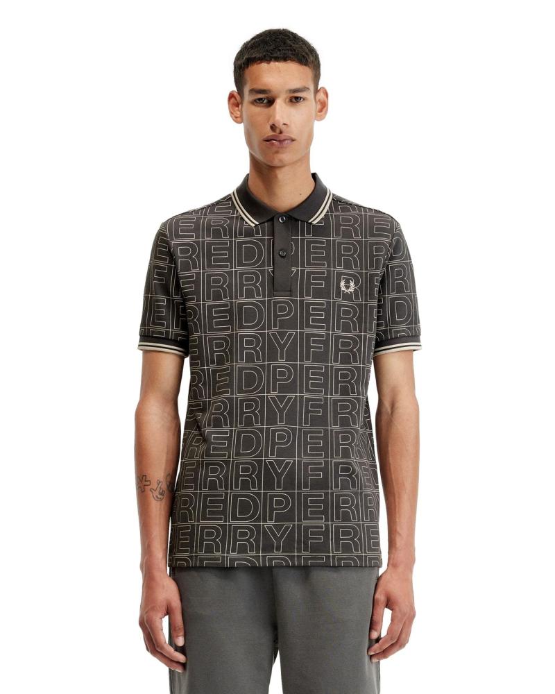 FRED PERRY GRAFIK-POLO M7757 GRÜN VERDE