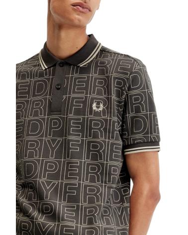 FRED PERRY GRAFIK-POLO M7757 GRÜN VERDE