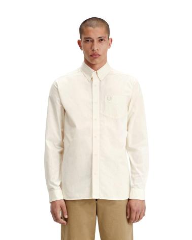 CAMISA OXFORD FRED PERRY M5650 BEGE BEIGE