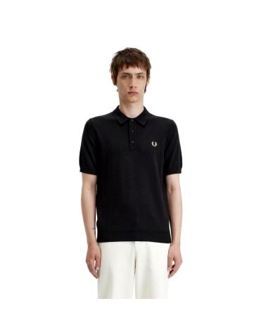 Início-FRED-PERRY-POLO-CLASICO-DE-PUNTO-K7623-NEGRO