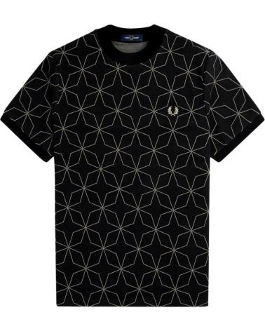 Chemises-décontractées-pour-hommes-FRED-PERRY-CAMISETA-M7704-NEGRO