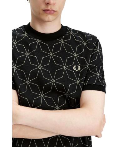 Chemises-décontractées-pour-hommes-FRED-PERRY-CAMISETA-M7704-NEGRO