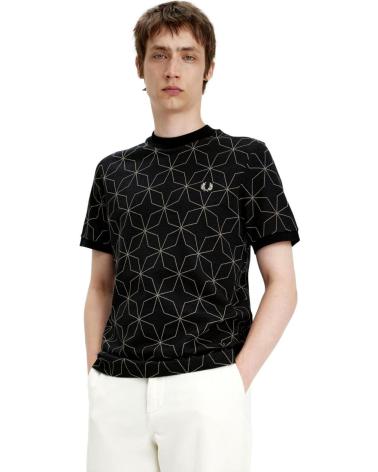 Chemises-décontractées-pour-hommes-FRED-PERRY-CAMISETA-M7704-NEGRO