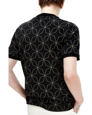 Chemises-décontractées-pour-hommes-FRED-PERRY-CAMISETA-M7704-NEGRO