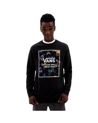 VANS OFF THE WALL BLOTTERFLY CREW SWEATSHIRT BLACK NEGRO
