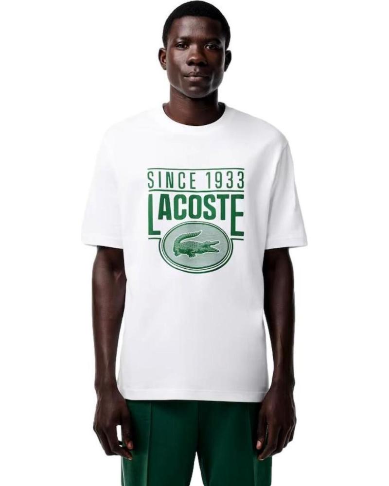LACOSTE CAMISETA HOMBRE TH31500001 BLANCO