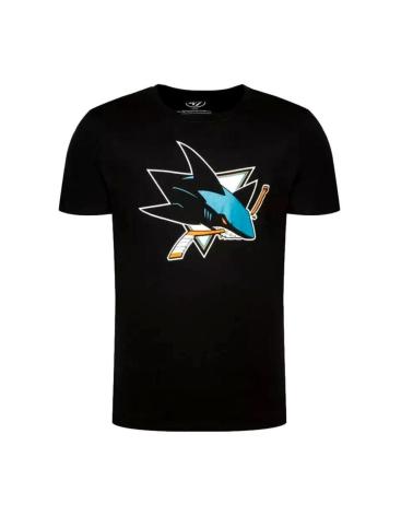 T-SHIRT 47 BRAND PRETA COM LOGOTIPO SAN JOSE SHARKS NEGRO