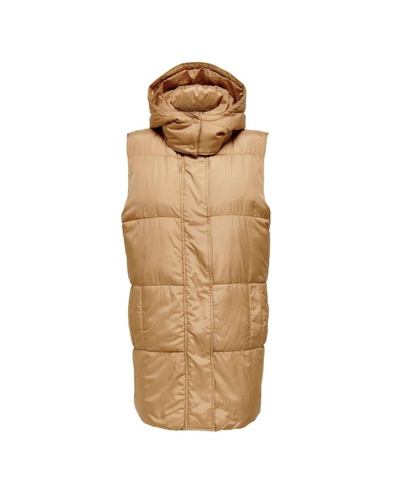 ONLY 15220376 LANGER STEPPWESTE MIT KAPUZE BEIGE BEIGE