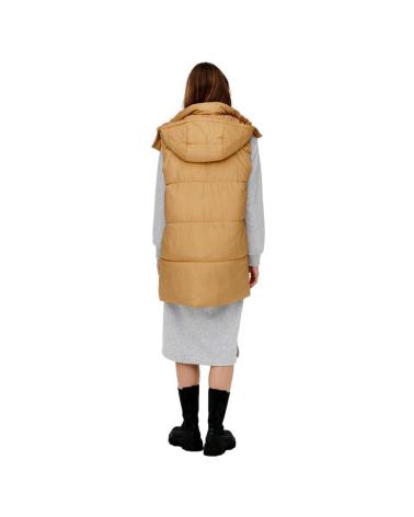 ONLY 15220376 LANGER STEPPWESTE MIT KAPUZE BEIGE BEIGE