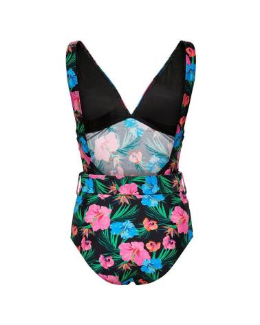COSTUME DA BAGNO STAMPATO ONLY 15251012 NERO NEGRO