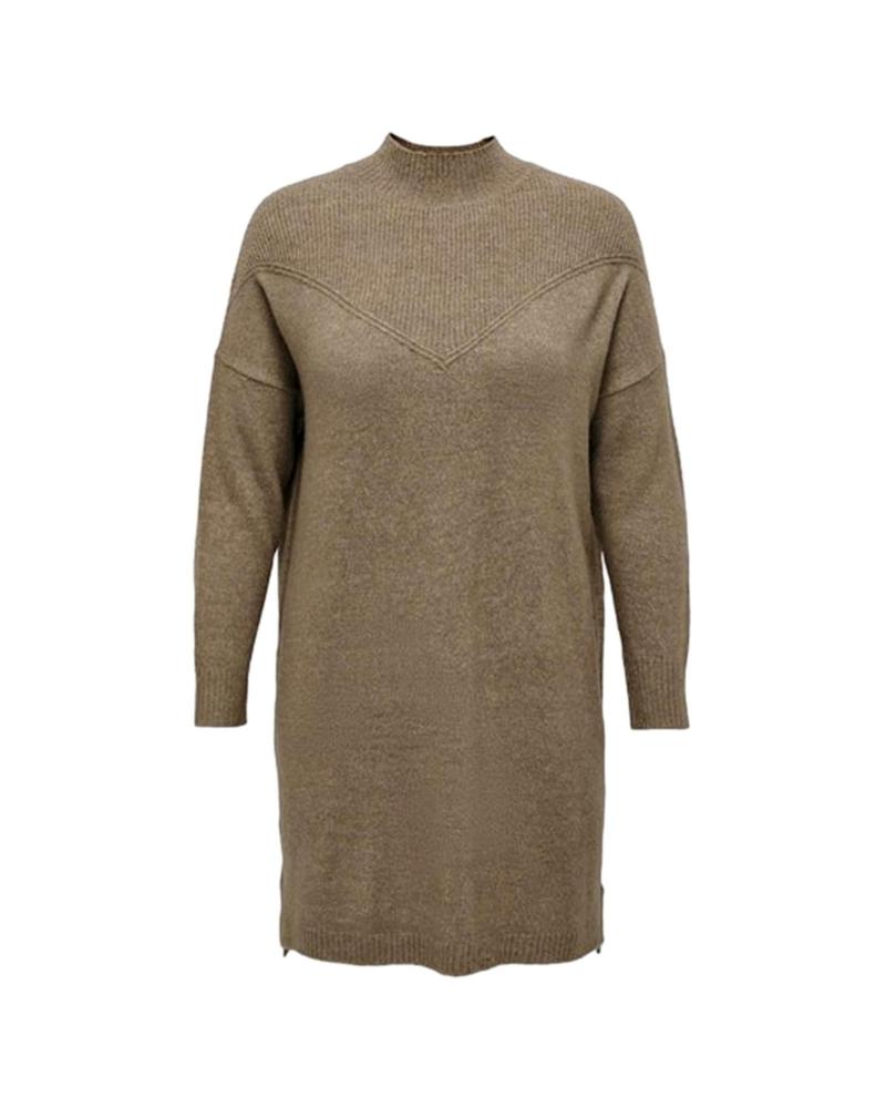 VESTIDO DE MALHA ONLY 15285978 CASTANHO MARRóN