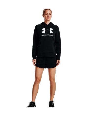 SHORTS UNDER ARMOUR RIVAL FLEECE 1376257 PRETO NEGRO
