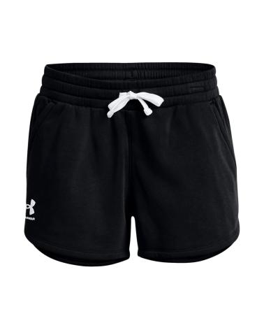 SHORT UNDER ARMOUR RIVAL FLEECE 1376257 NOIR NEGRO