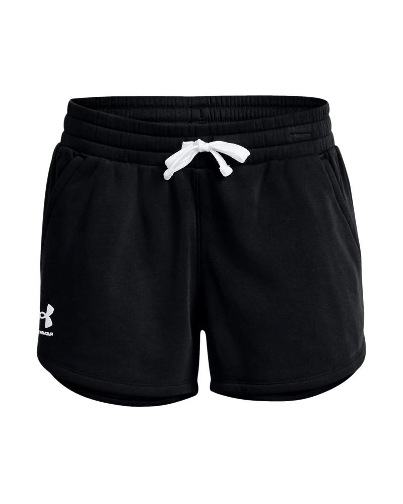 SHORTS UNDER ARMOUR RIVAL FLEECE 1376257 PRETO NEGRO