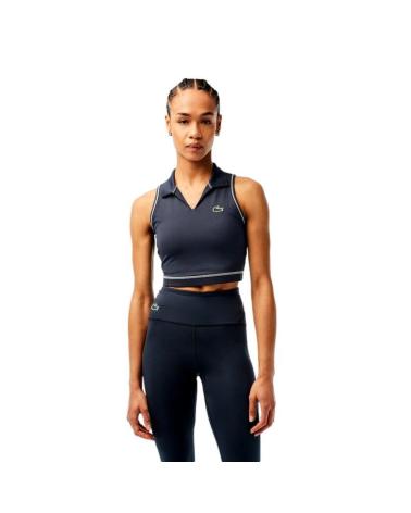 Inizio-LACOSTE-TOP-ESTILO-POLO-DEPORTIVO-MUJER-IF4913-AZUL