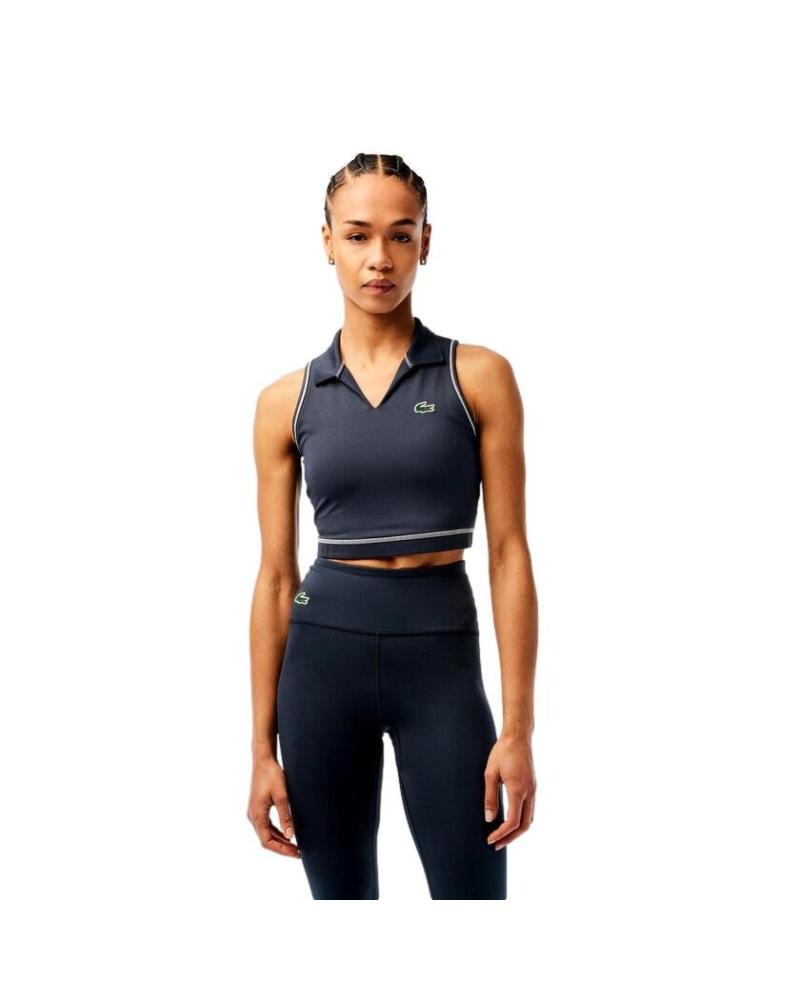 Inizio-LACOSTE-TOP-ESTILO-POLO-DEPORTIVO-MUJER-IF4913-AZUL