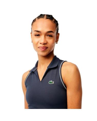 Inizio-LACOSTE-TOP-ESTILO-POLO-DEPORTIVO-MUJER-IF4913-AZUL