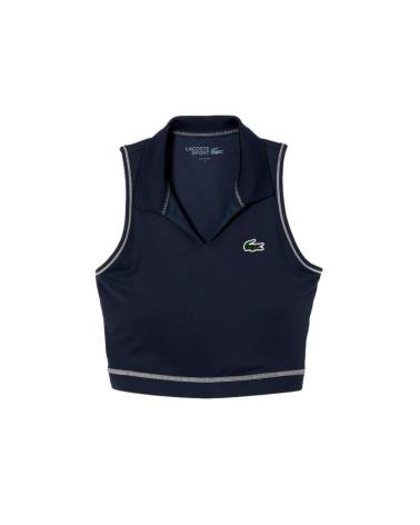 Inizio-LACOSTE-TOP-ESTILO-POLO-DEPORTIVO-MUJER-IF4913-AZUL