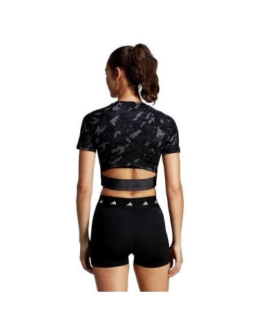 Accueil-ADIDAS-CAMISETA-MUJER-TECHFIT-PRINT-IC8052-NEGRO