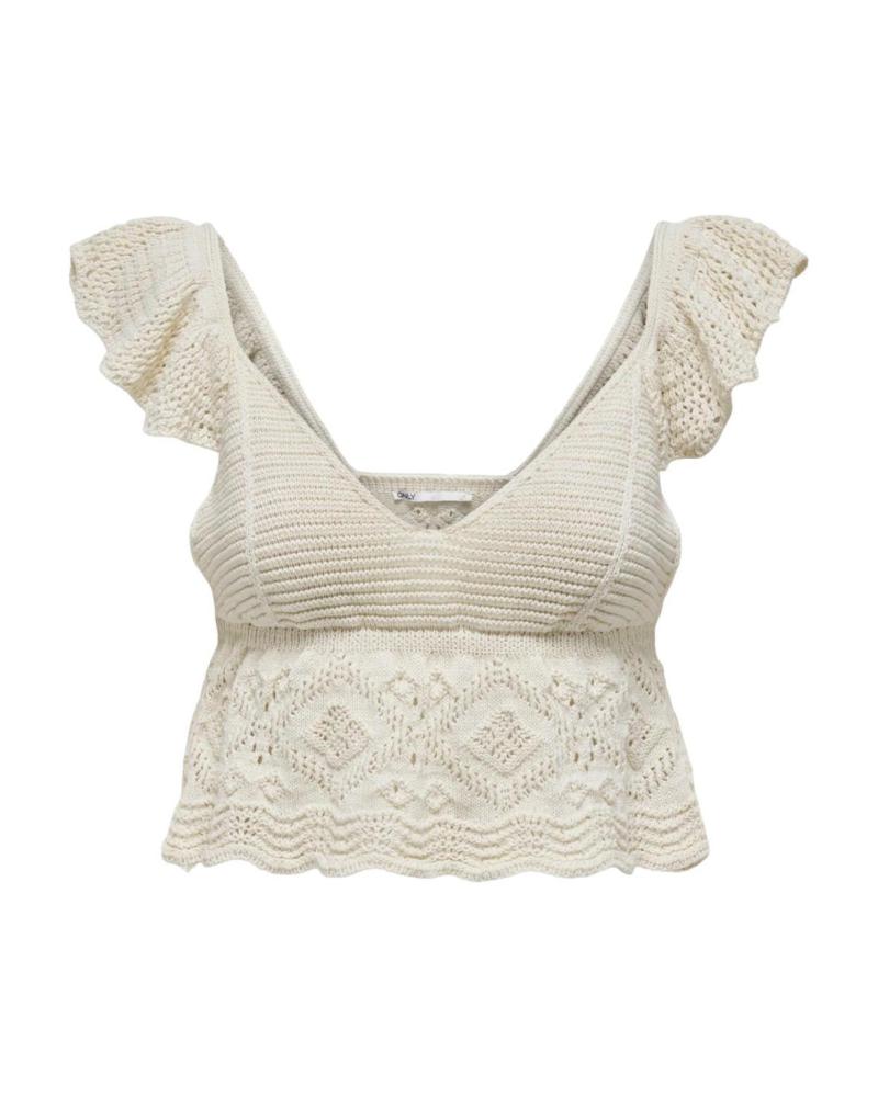 TOP DE BABADOS KIRSTIE BEGE ONLY 15291464 BEIGE