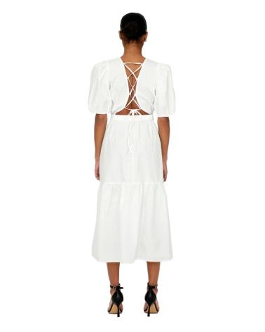 ABITO LUNGO LEAH BIANCO PURO ONLY 15296213 BLANCO