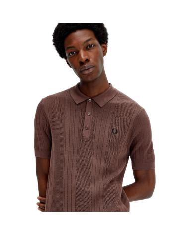Startseite-FRED-PERRY-POLO-PUNTO-GANCHILLO-K7861-MARRóN