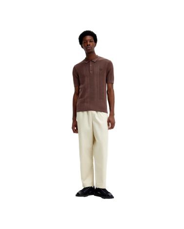 Startseite-FRED-PERRY-POLO-PUNTO-GANCHILLO-K7861-MARRóN