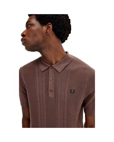 Startseite-FRED-PERRY-POLO-PUNTO-GANCHILLO-K7861-MARRóN