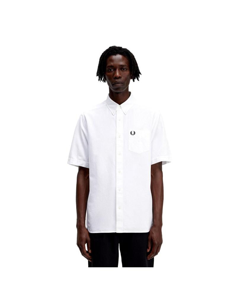 CAMICIA OXFORD FRED PERRY M5503 BIANCA BLANCO