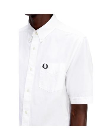 CAMICIA OXFORD FRED PERRY M5503 BIANCA BLANCO