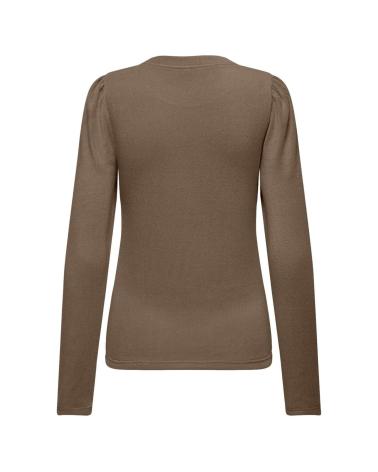 ONLY 15321109 - MAGLIONE IN MAGLIA MARRONE MARRóN