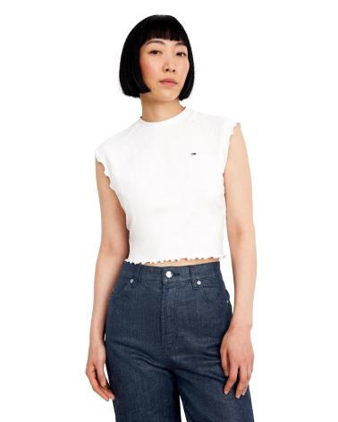 CAMISETA TOMMY JEANS BABYLOCK BLANCA DW0DW17384 BLANCO