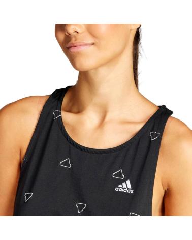 ADIDAS IS4073 BLACK SLEEVELESS T-SHIRT NEGRO