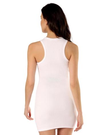 VESTIDO TOMMY JEANS ESSENTIAL BODYCON DW0DW17406 BLANCO BLANCO