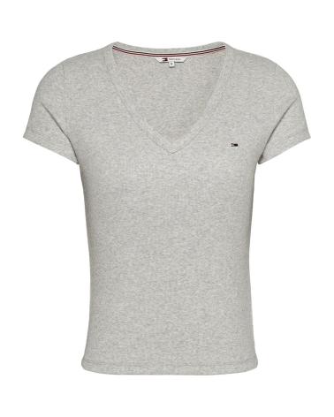 TOMMY JEANS T-SHIRT AJUSTADA ESSENTIAL CINZENTA DW0DW17385 GRIS