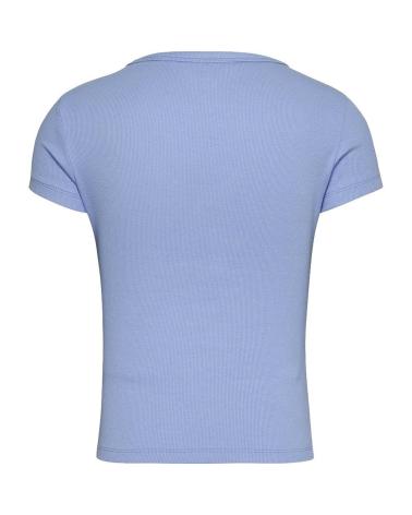 TOMMY JEANS ESSENTIAL FITTED T-SHIRT BLUE DW0DW17385 AZUL