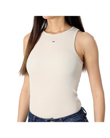 TOMMY JEANS ESSENTIAL TRÄGERTOP DW0DW18382 BEIGE BEIGE