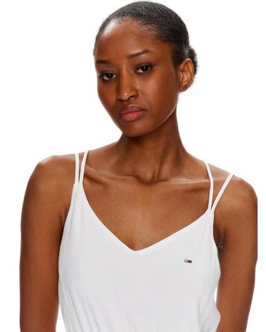 TOMMY JEANS ESSENTIAL STRAPPY DRESS WHITE DW0DW17936 BLANCO