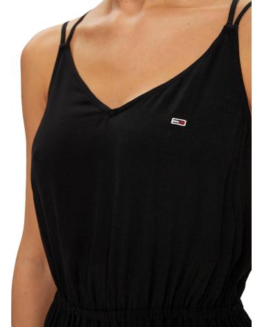 TOMMY JEANS VESTIDO MUJER ESSENTIAL STRAPPY DW0DW17936 NEGRO