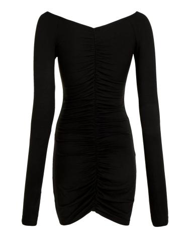 Home-TOMMY-JEANS-VESTIDO-MUJER-SHOULDER-GATHER-DW0DW17939-NEGRO