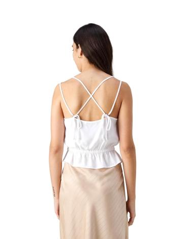 TOMMY JEANS ESSENTIAL STRAPPY TOP DW0DW17802 WHITE BLANCO
