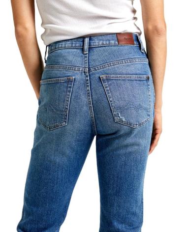 JEANS SLIM CROP VITA ALTA BLU PEPE JEANS PL204690RI1 AZUL