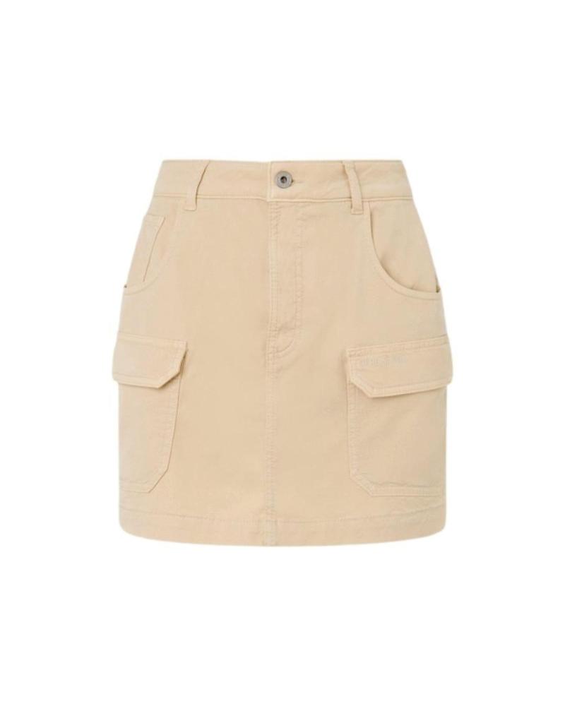 FALDA CORTA PEPE JEANS TARA BEIGE PL901102 BEIGE