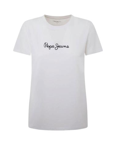 T-SHIRT PEPE JEANS LORETTE PL505827 BRANCA BLANCO