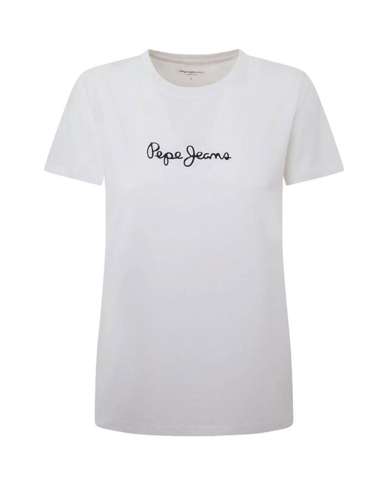T-SHIRT PEPE JEANS LORETTE PL505827 BLANC BLANCO