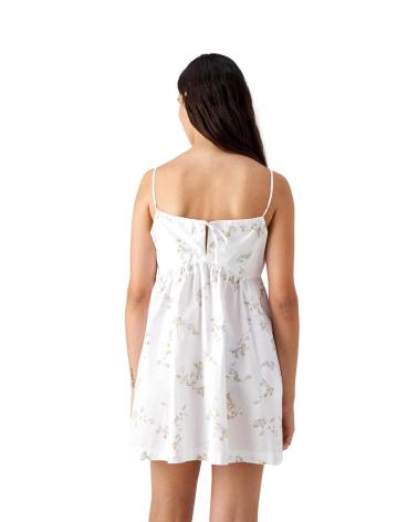 VESTIDO POPELINE TOMMY JEANS DW0DW17940 BRANCO BLANCO